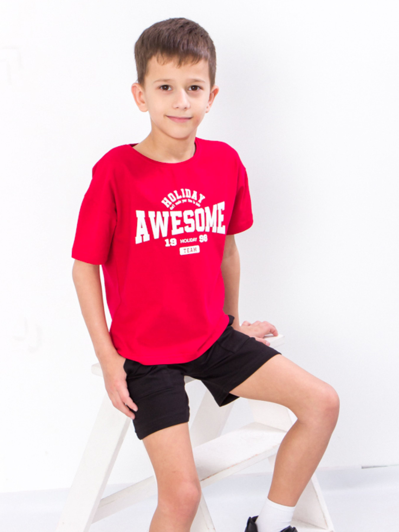 Повсякденний костюм Носи своє модель 6379-057-33-chervonij-chornij Фото