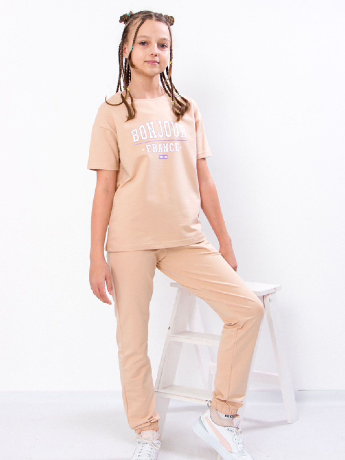 Повседневный костюм Носи своє модель 6335-057-33-krem-bryule Фото