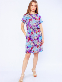 Платье мини Носи своє модель 8202-005-listq-na-rombah Фото