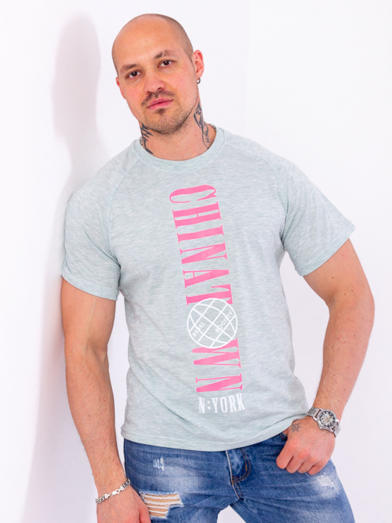 Футболка Носи своє модель 8010-001-33-zelenij-melanzh Фото