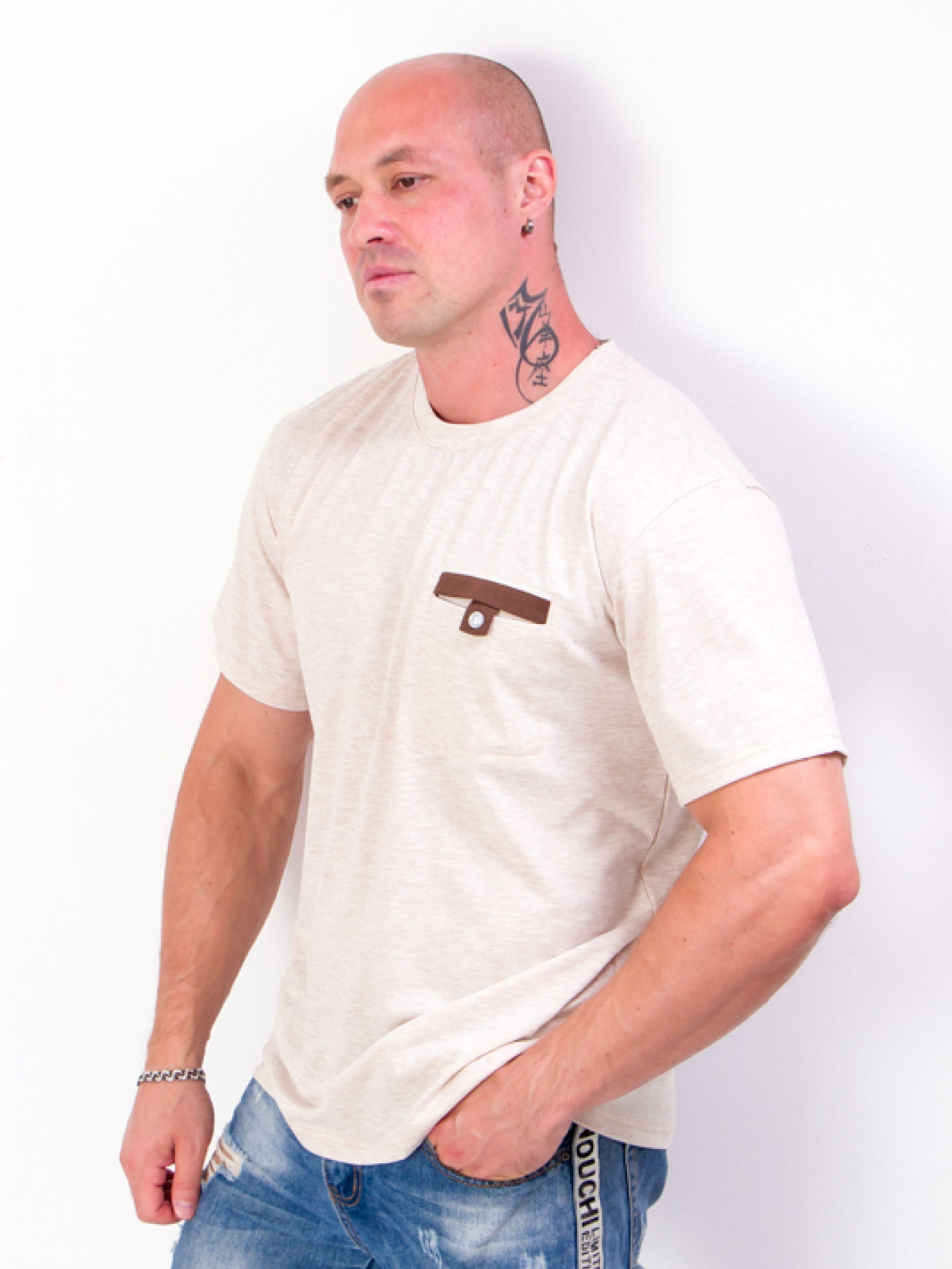 Футболка Носи своє модель 8144-090-korichnevij-melanzh Фото