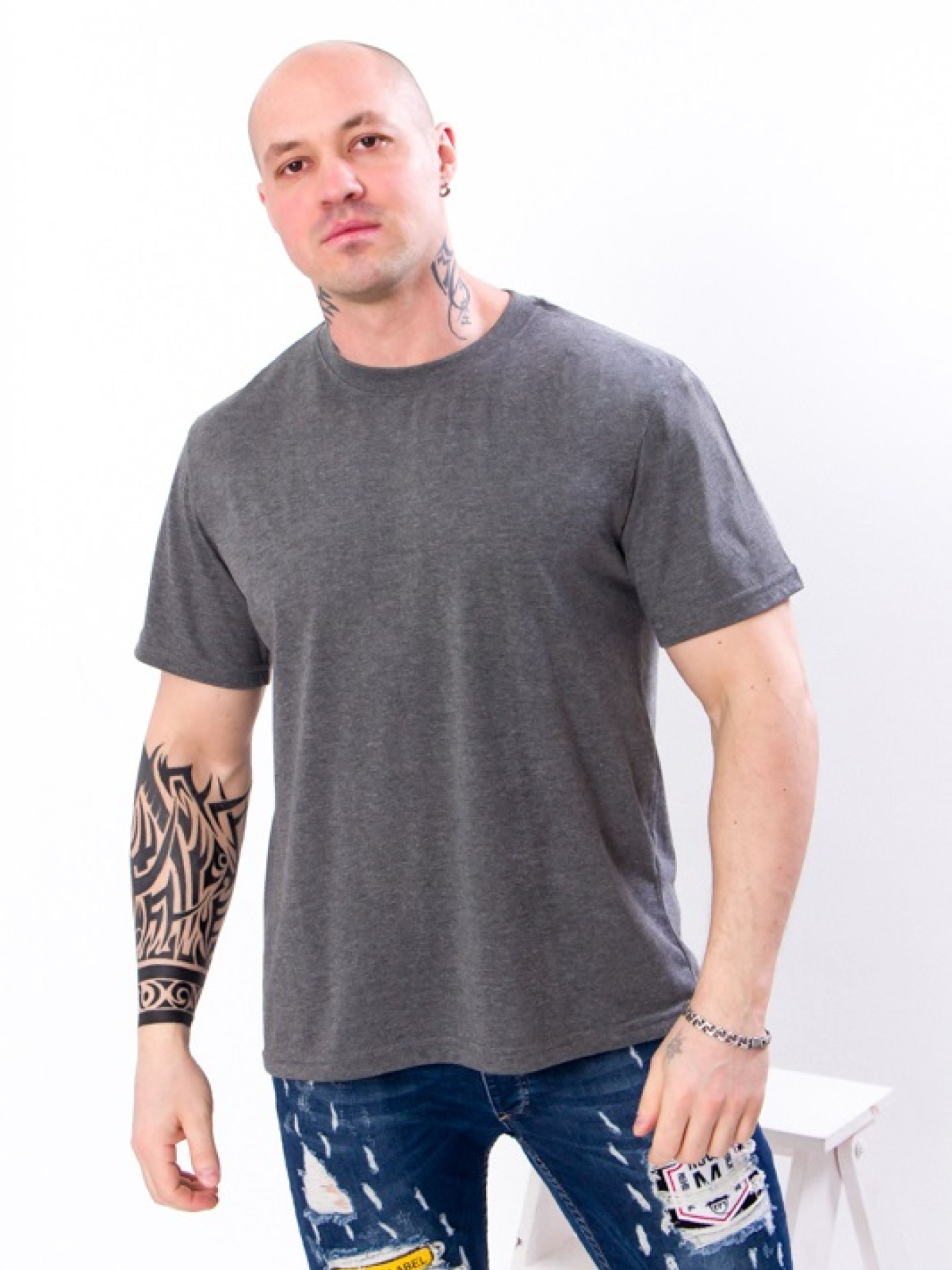 Футболка Носи своє модель 8012-001-temno-srij Фото