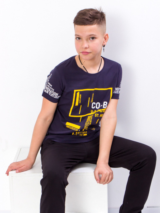 Футболка Носи своє модель 6021-4-chornilxno-sinj-so-v Фото