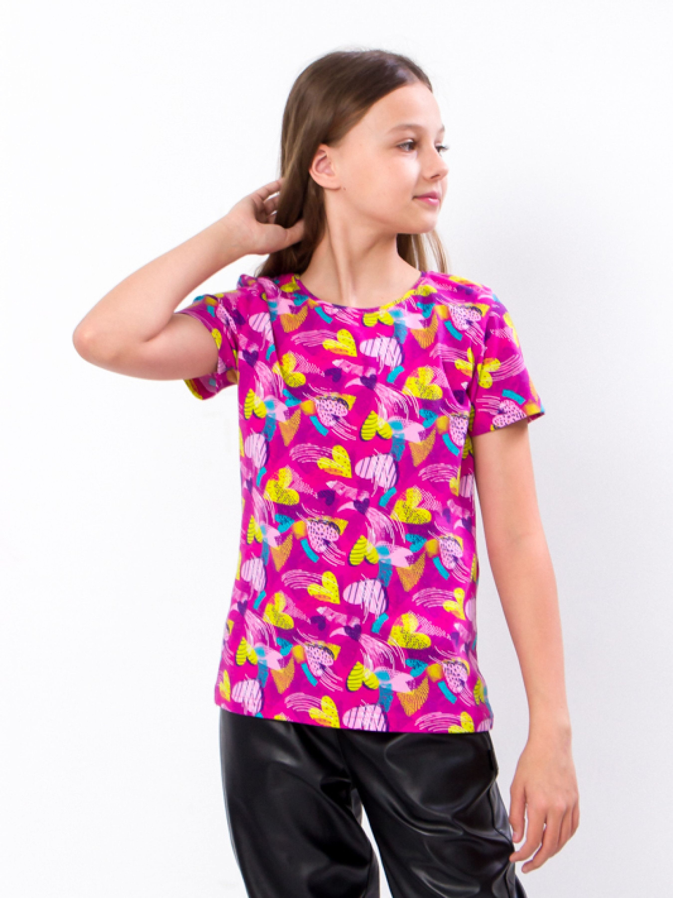 Футболка Носи своє модель 6012-043-3-serdechka-na-malinovomu Фото