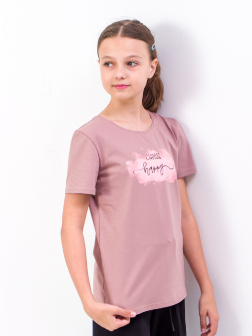 Футболка Носи своє модель 6012-036-33-temno-pudrovij-choose Фото