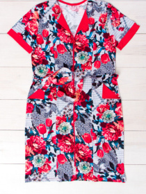 Халат Носи своє модель 8055-005-gerberi-chervon Фото