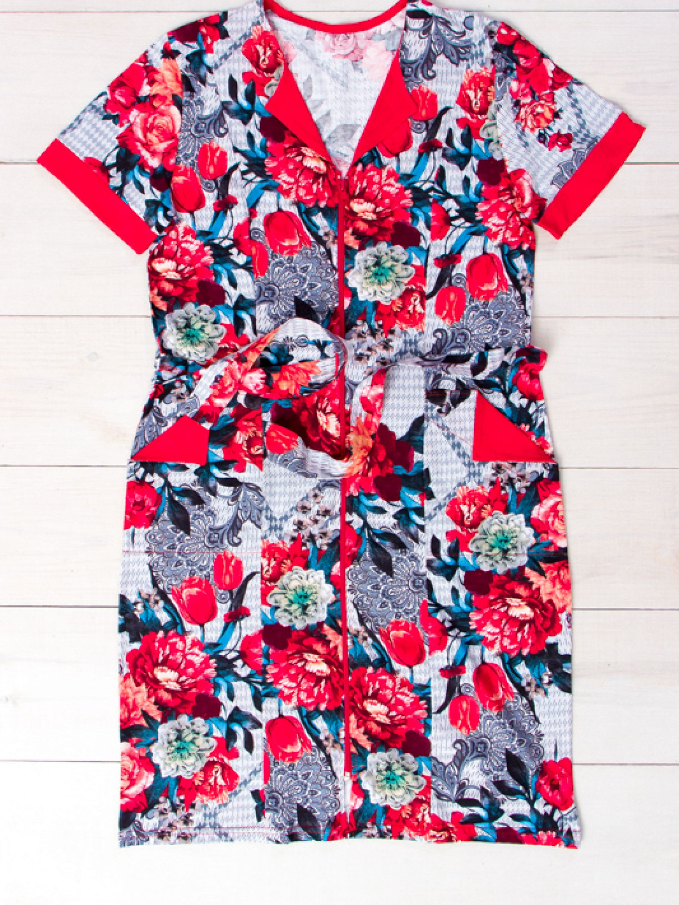 Халат Носи своє модель 8055-005-poni-chervonij Фото