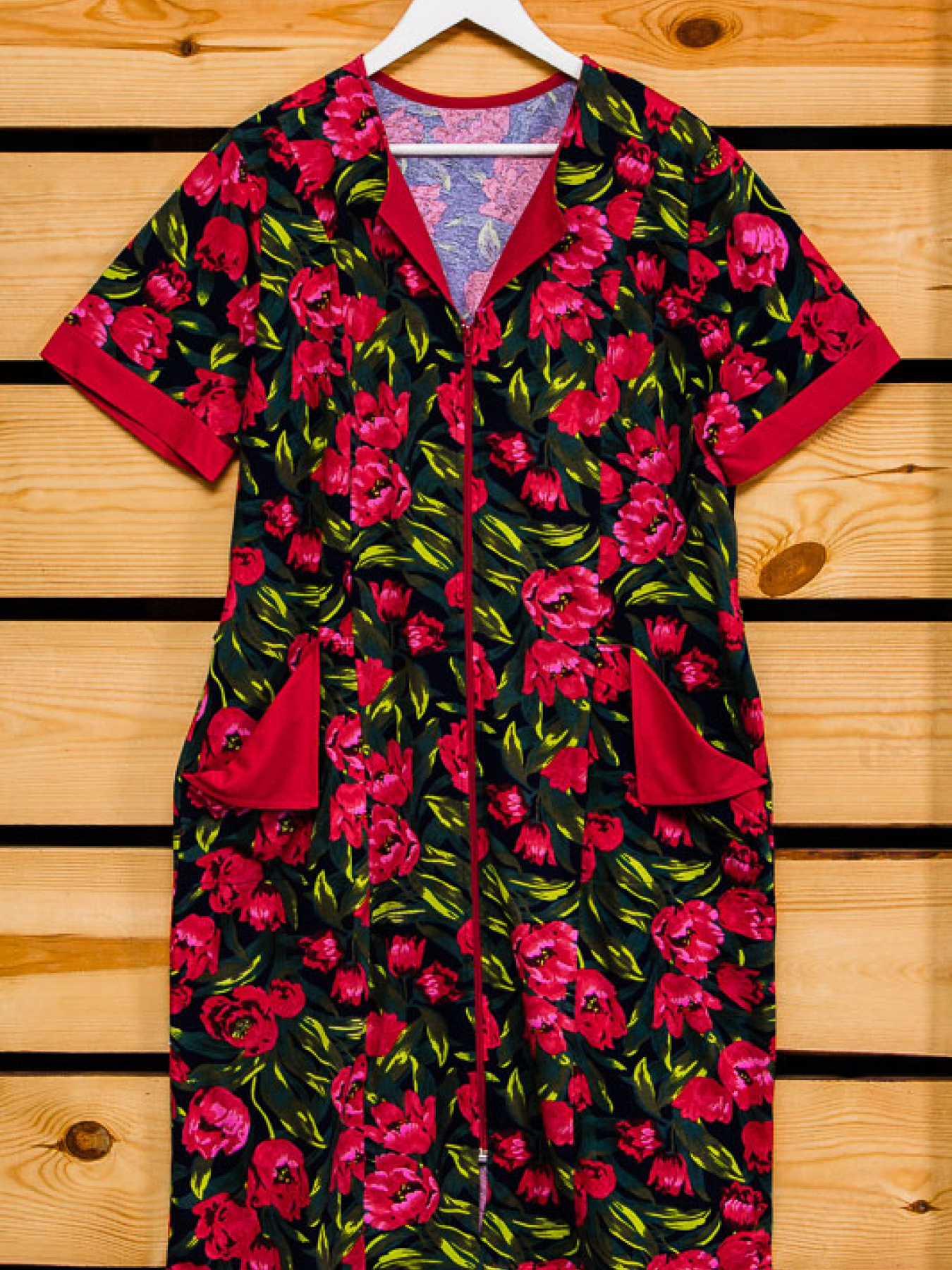 Халат Носи своє модель 8055-005-tyulxpani-chervonij Фото