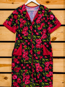 Халат Носи своє модель 8055-005-tyulxpani-chervonij Халат Носи своє модель 8055-005-tyulxpani-chervonij Фото