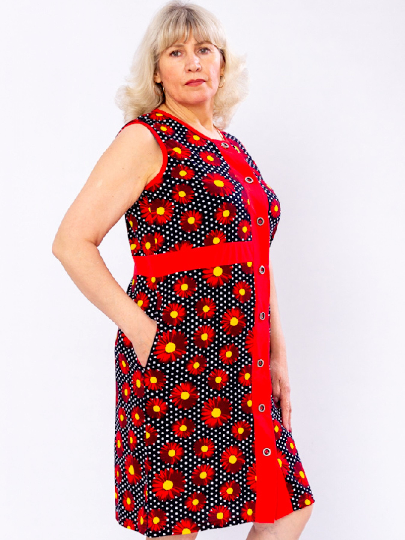 Халат Носи своє модель 8109-005-romashka-chervonij Фото