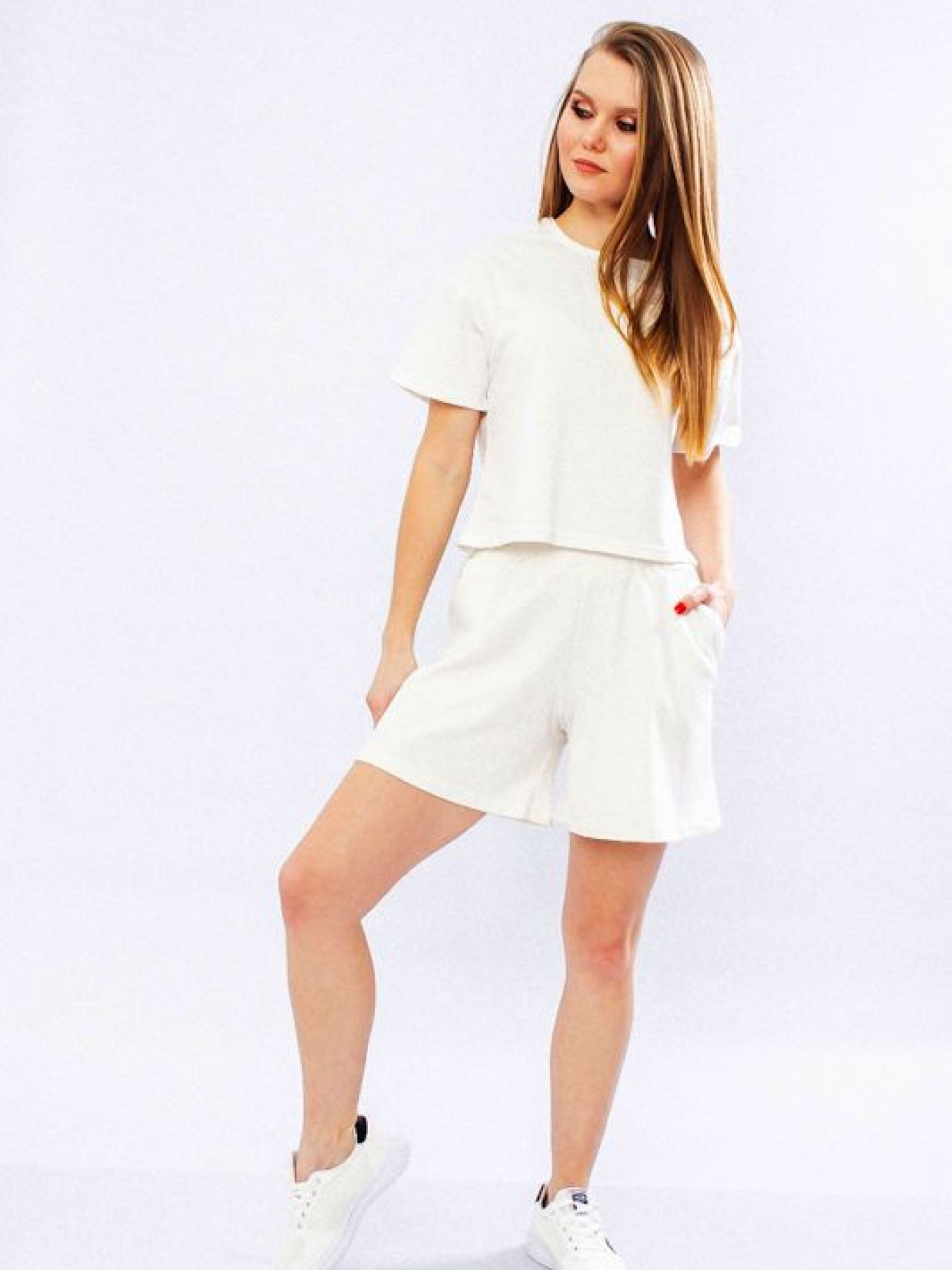 Повсякденні шорти Носи своє модель 8133-057-blij Фото