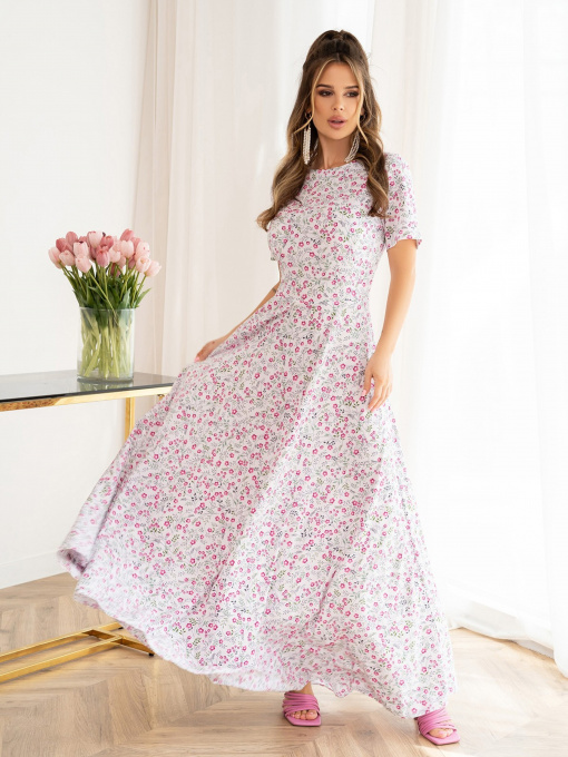 Сукня максі ISSA Plus модель 13992_white Фото