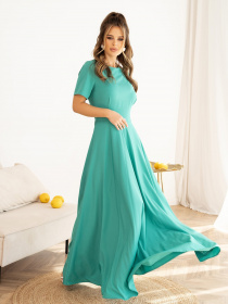 Платье макси ISSA Plus модель 13995_green Фото