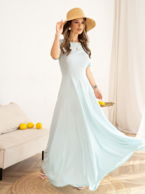 Платье макси ISSA Plus модель 13995_mint Фото