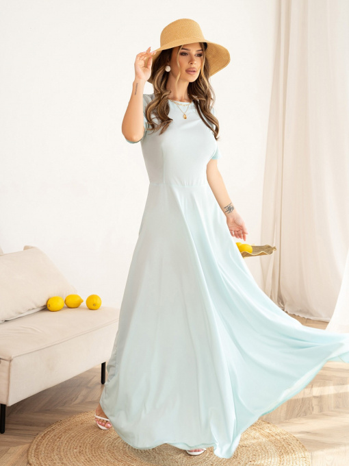 Платье макси ISSA Plus модель 13995_mint Фото