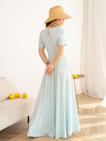 Сукня максі ISSA Plus модель 13995_mint Фото