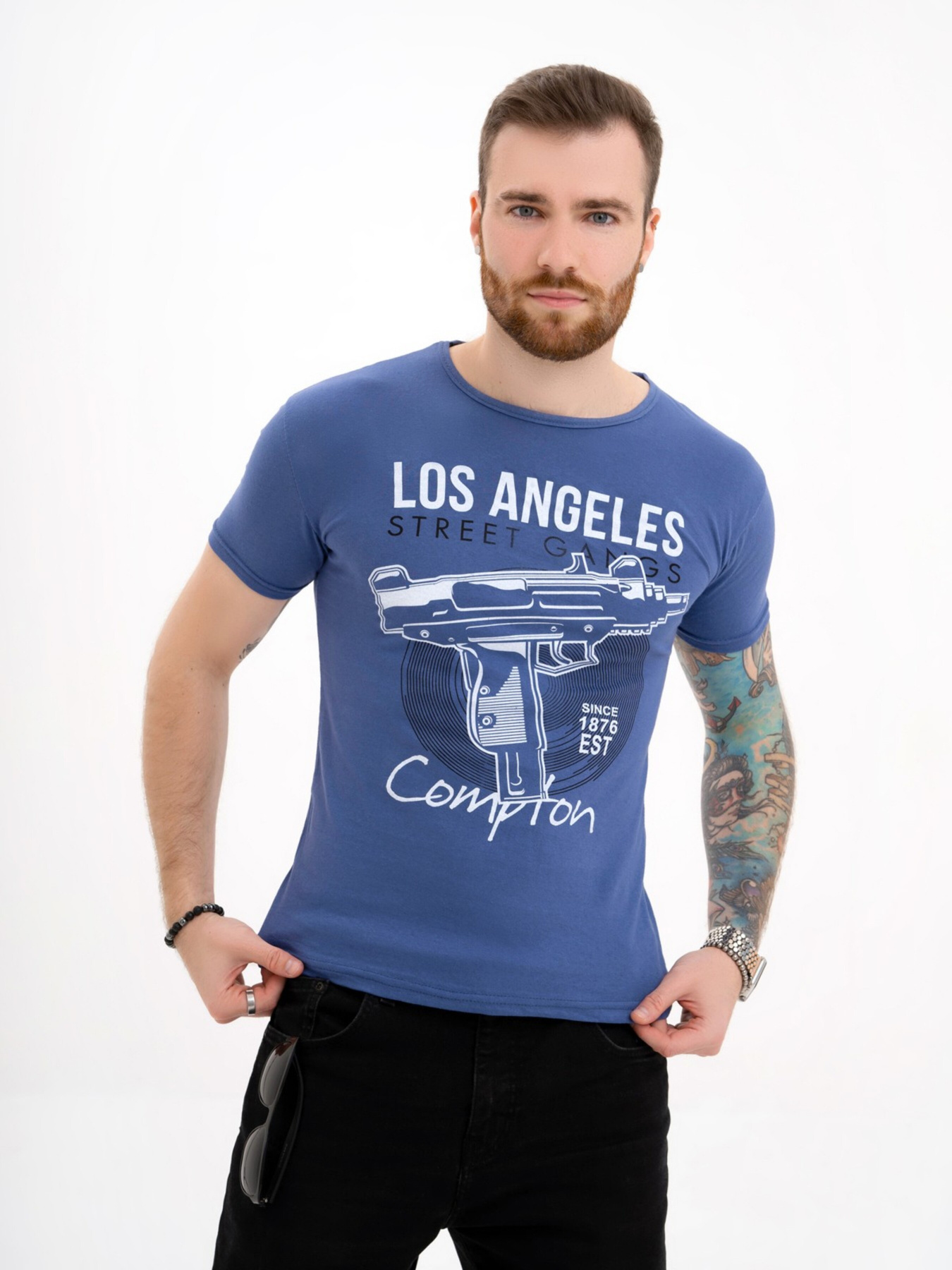 Футболка ISSA Plus модель GN4-120_blue Фото