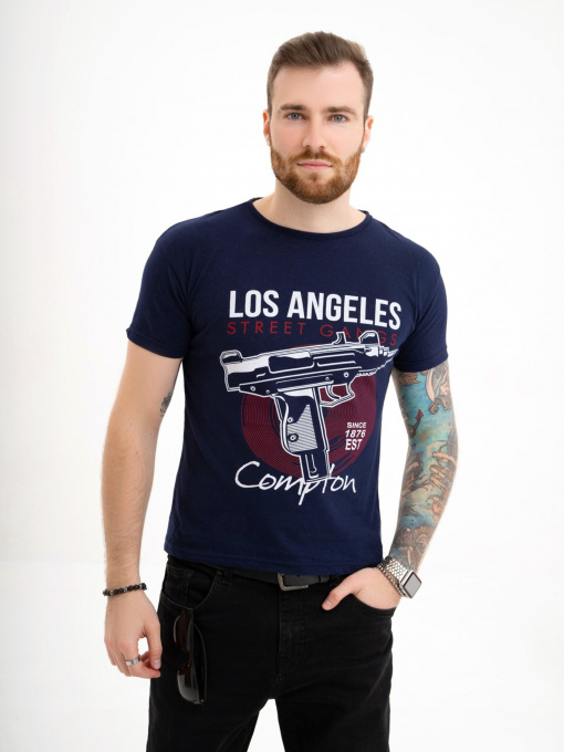 Футболка ISSA Plus модель GN4-120_darkblue Фото