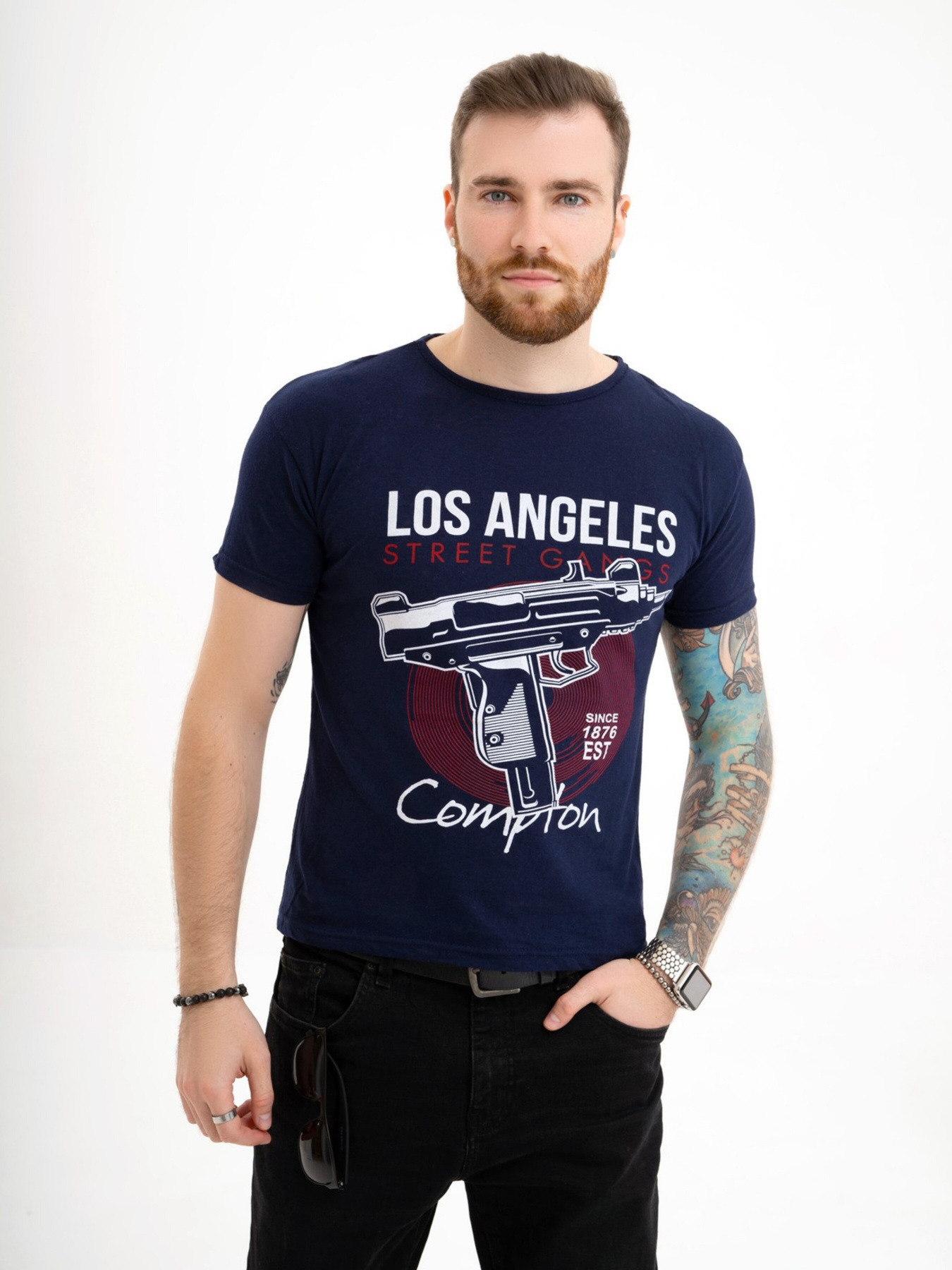 Футболка ISSA Plus модель GN4-120_darkblue Фото