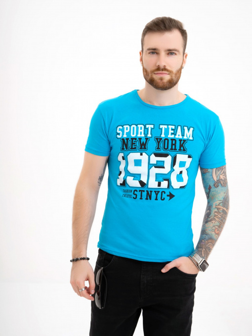 Футболка ISSA Plus модель GN4-122_lightblue Фото