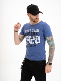 Футболка ISSA Plus модель GN4-122_blue Фото