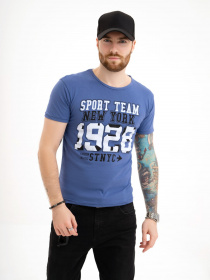 Футболка ISSA Plus модель GN4-122_blue Фото