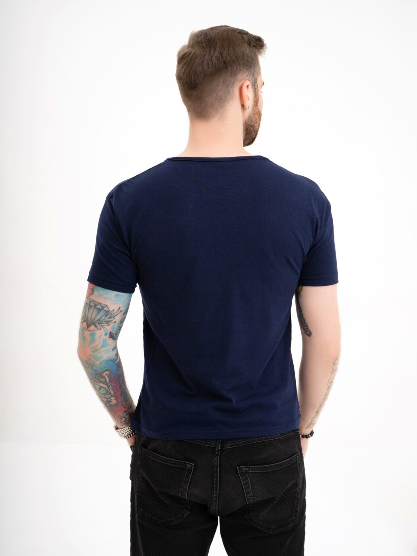 Футболка ISSA Plus модель GN4-122_darkblue Фото