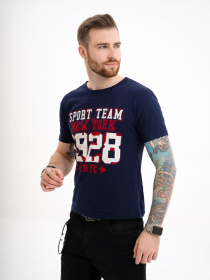 Футболка ISSA Plus модель GN4-122_darkblue Фото