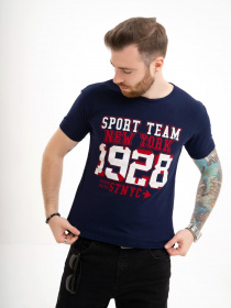 Футболка ISSA Plus модель GN4-122_darkblue Фото