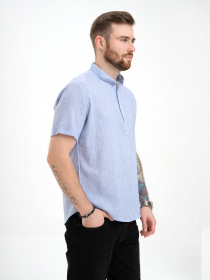 Рубашка ISSA Plus модель GN4-130_lightblue Фото