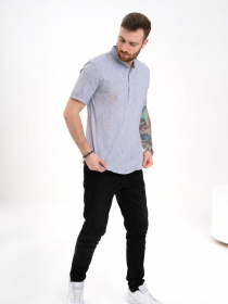 Рубашка ISSA Plus модель GN4-130_blue Фото