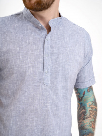 Рубашка повседневная ISSA Plus модель GN4-130_blue Рубашка повседневная ISSA Plus модель GN4-130_blue Фото