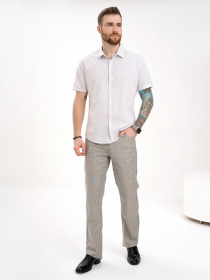 Рубашка ISSA Plus модель GN4-131_grey Фото