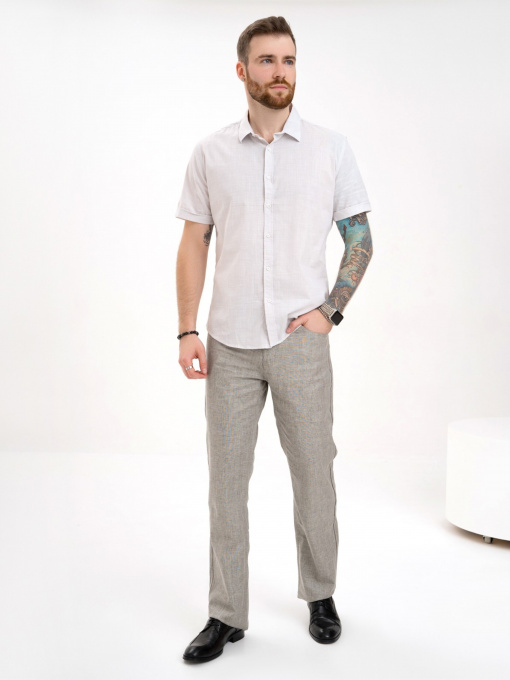 Сорочка ISSA Plus модель GN4-131_grey Фото