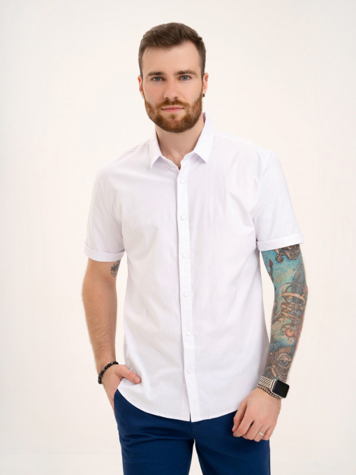 Сорочка ISSA Plus модель GN4-132_white Фото