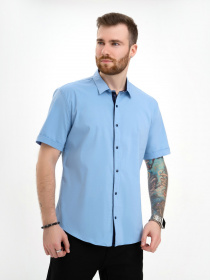 Сорочка повсякденна ISSA Plus модель GN4-133_lightblue Фото