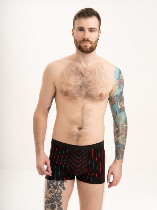 Трусы ISSA Plus модель GN5-198_blackred Фото