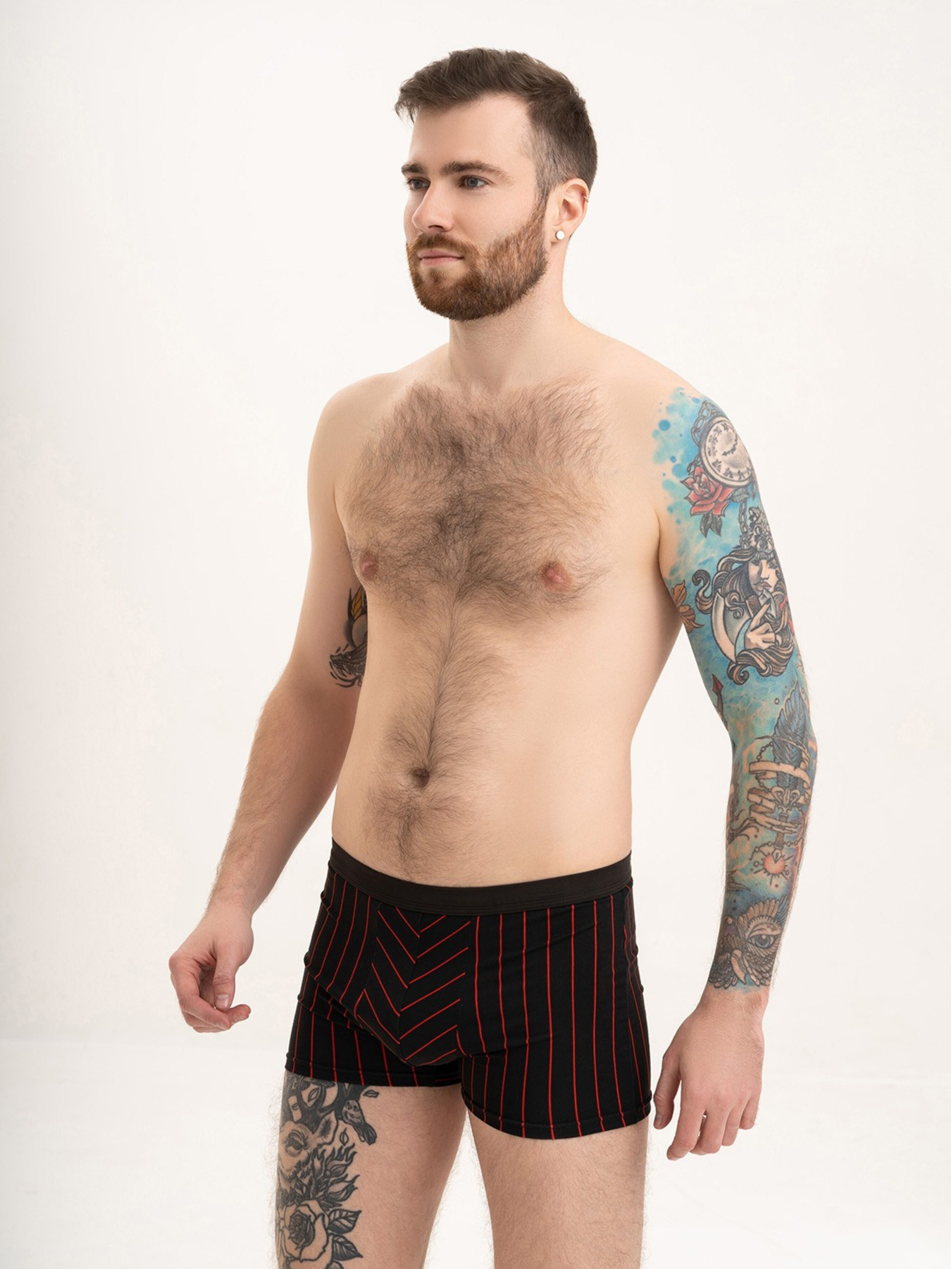 Трусы ISSA Plus модель GN5-198_blackred Фото