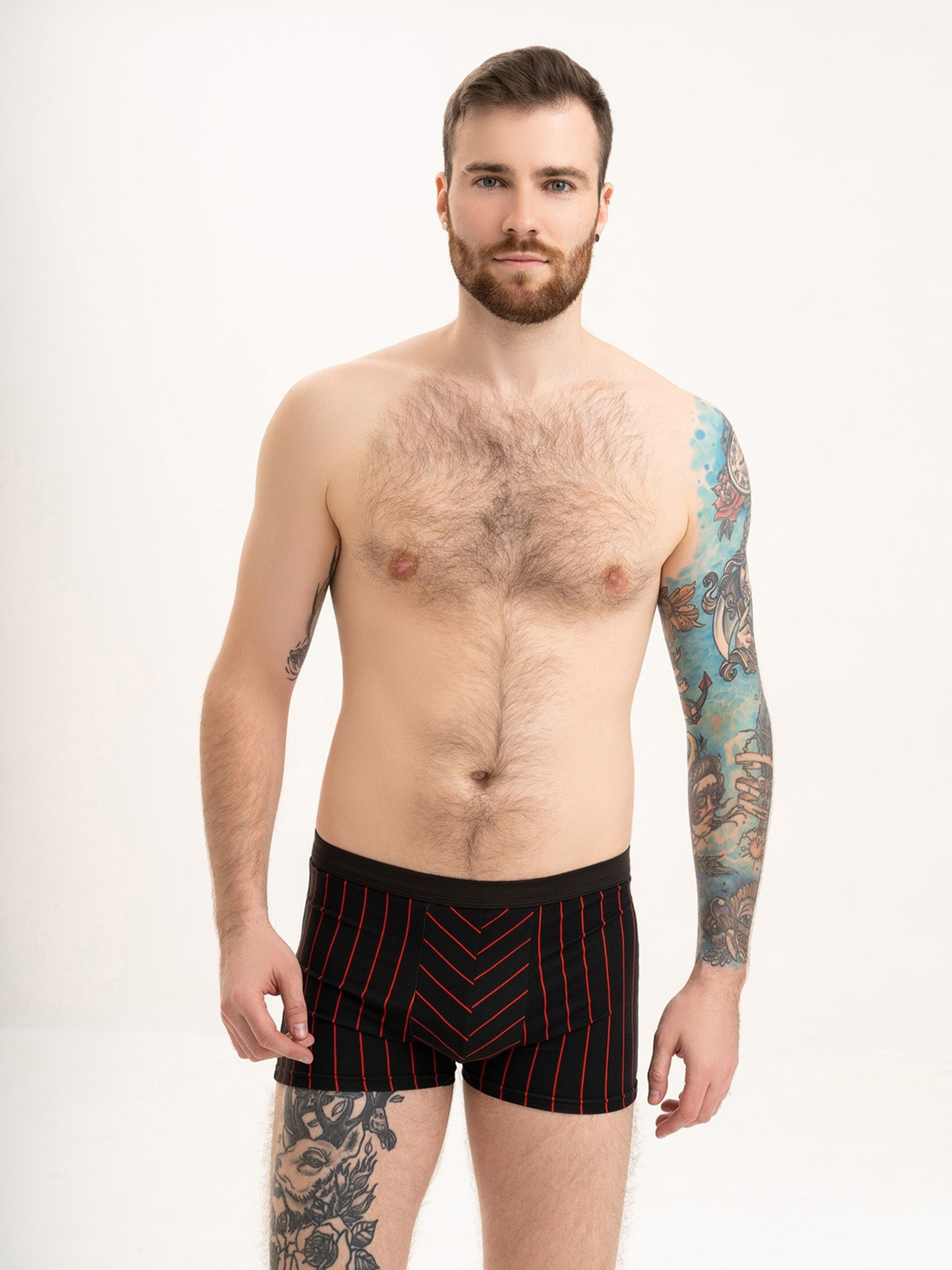 Трусы ISSA Plus модель GN5-198_blackred Фото