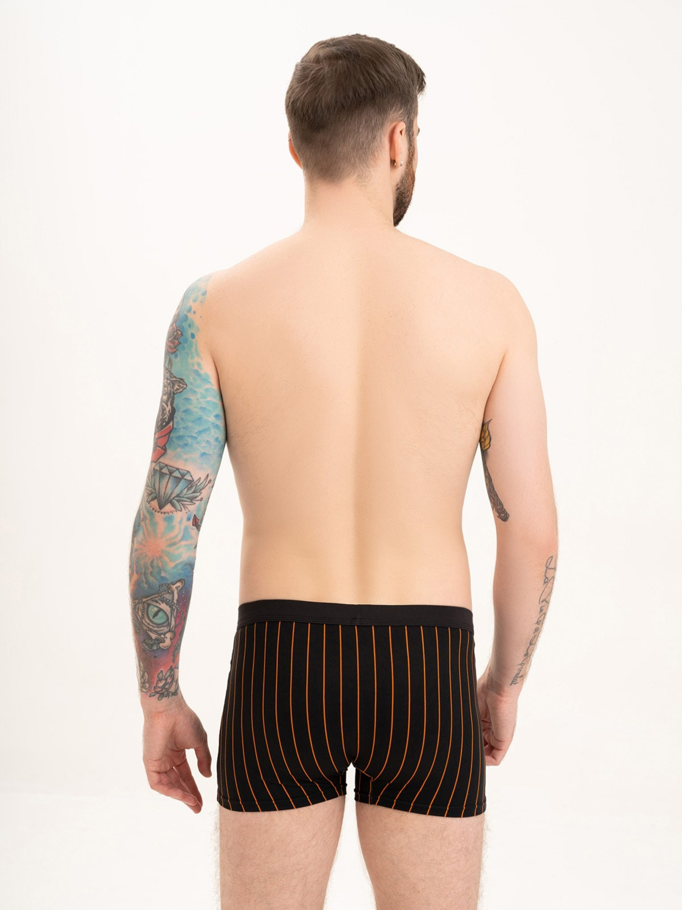 Трусы ISSA Plus модель GN5-198_blackorange Фото