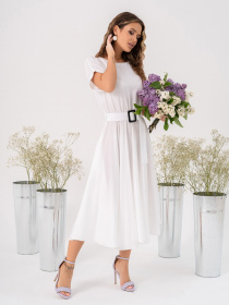 Сукня міді ISSA Plus модель 13998_white Фото