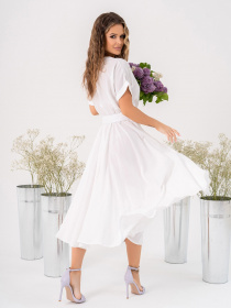 Сукня міді ISSA Plus модель 13998_white Фото