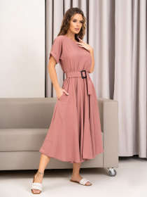 Сукня міді ISSA Plus модель 13998_pink Фото