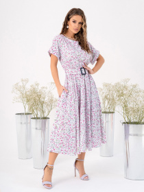 Сукня міді ISSA Plus модель 13999_white Фото