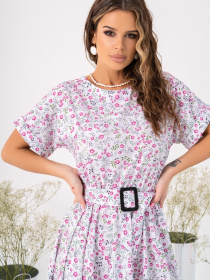 Сукня міді ISSA Plus модель 13999_white Фото