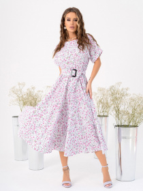 Сукня міді ISSA Plus модель 13999_white Фото