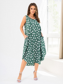 Платье миди ISSA Plus модель 14005_green Фото