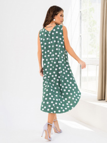 Сукня міді ISSA Plus модель 14005_green Фото