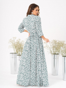 Сукня максі ISSA Plus модель 14015_green Фото