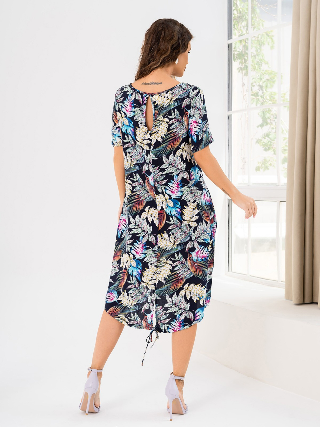 Платье мини ISSA Plus модель 14017_multicolor Фото